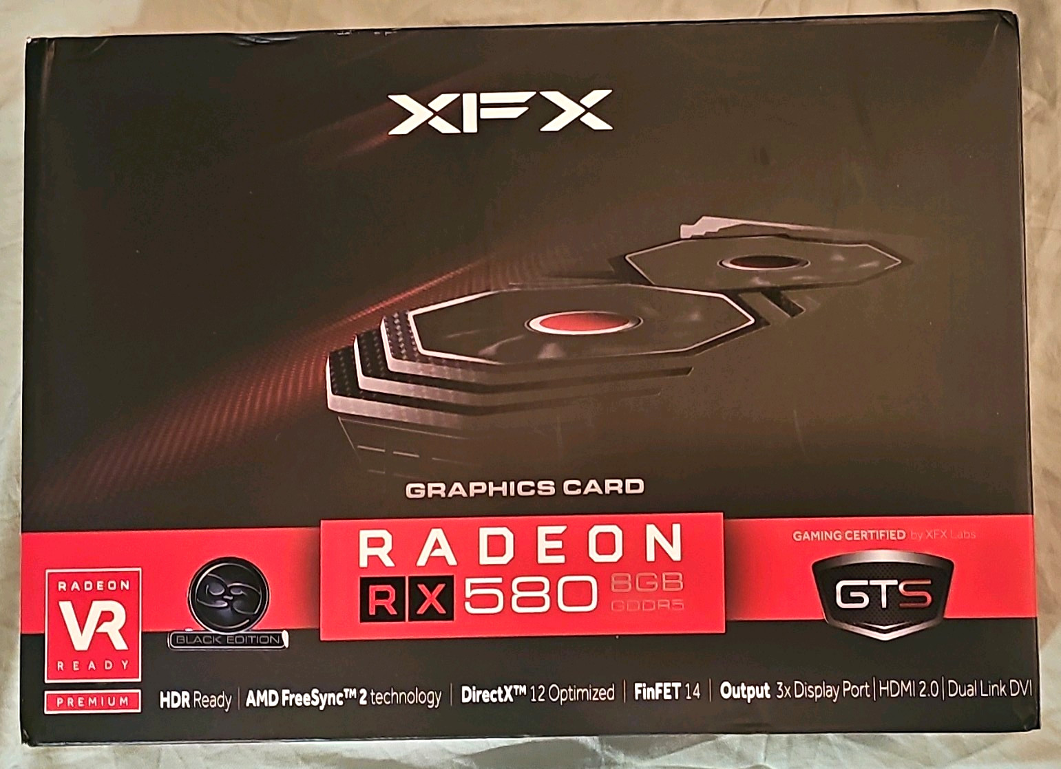 XFX AMD Radeon RX 580 8GB GDDR5 PCIe HDMI 2.0 DP DVI FreeSync 2