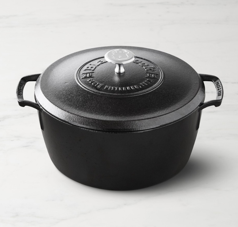 Williams - Lodge Blacklock Triple Seasoned Cast Iron Dutch Oven, 5.5-Qt