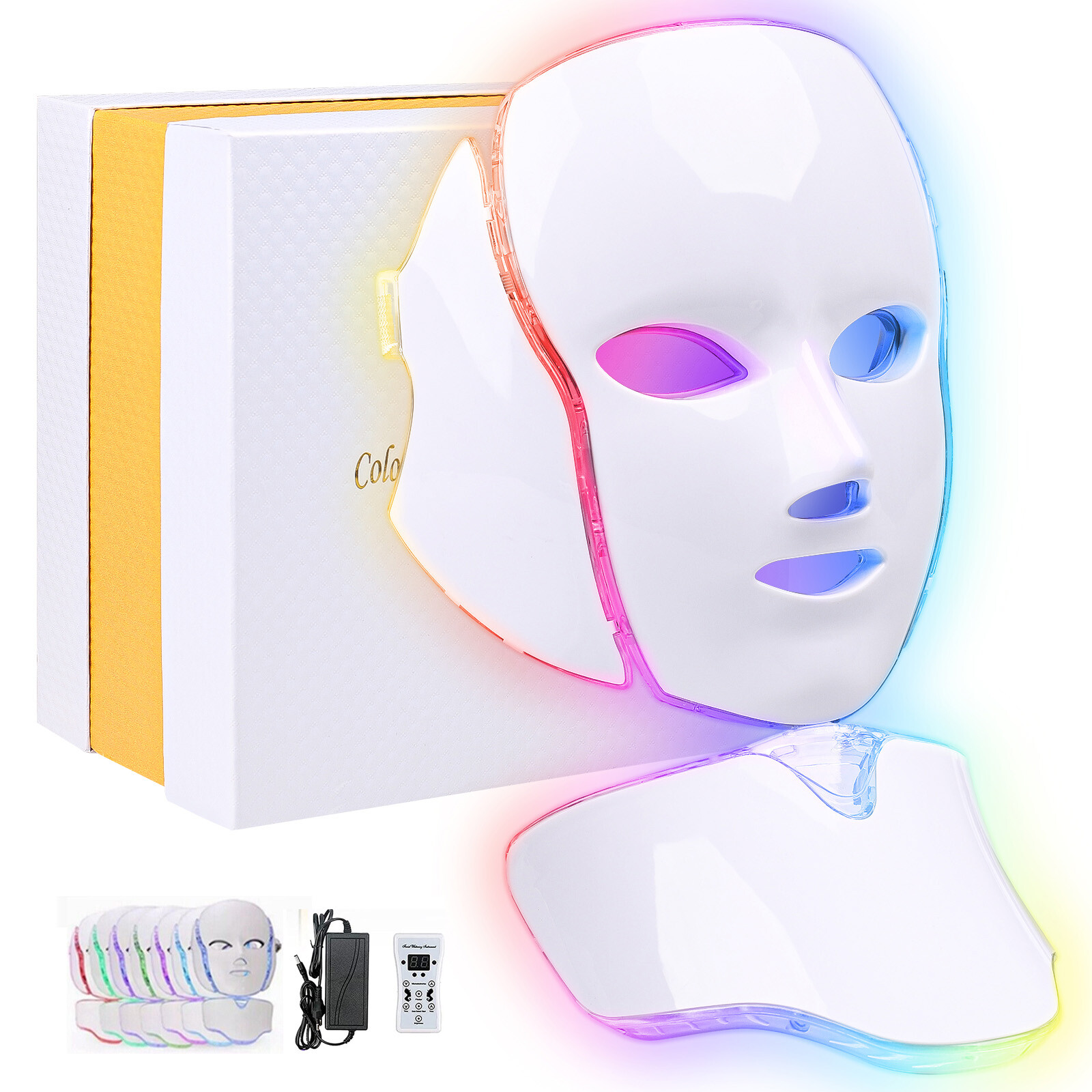 7colors Mascara Led Facial LED Multi Funciones Treatment Rejuvenece Tu Rostro