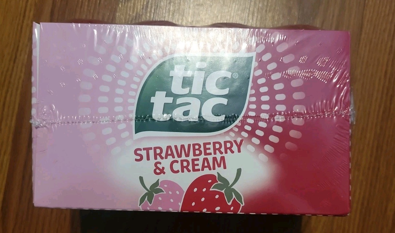 8 Pack Tic Tac Strawberry & Cream (200 Mints Each) -EXP: 12/26