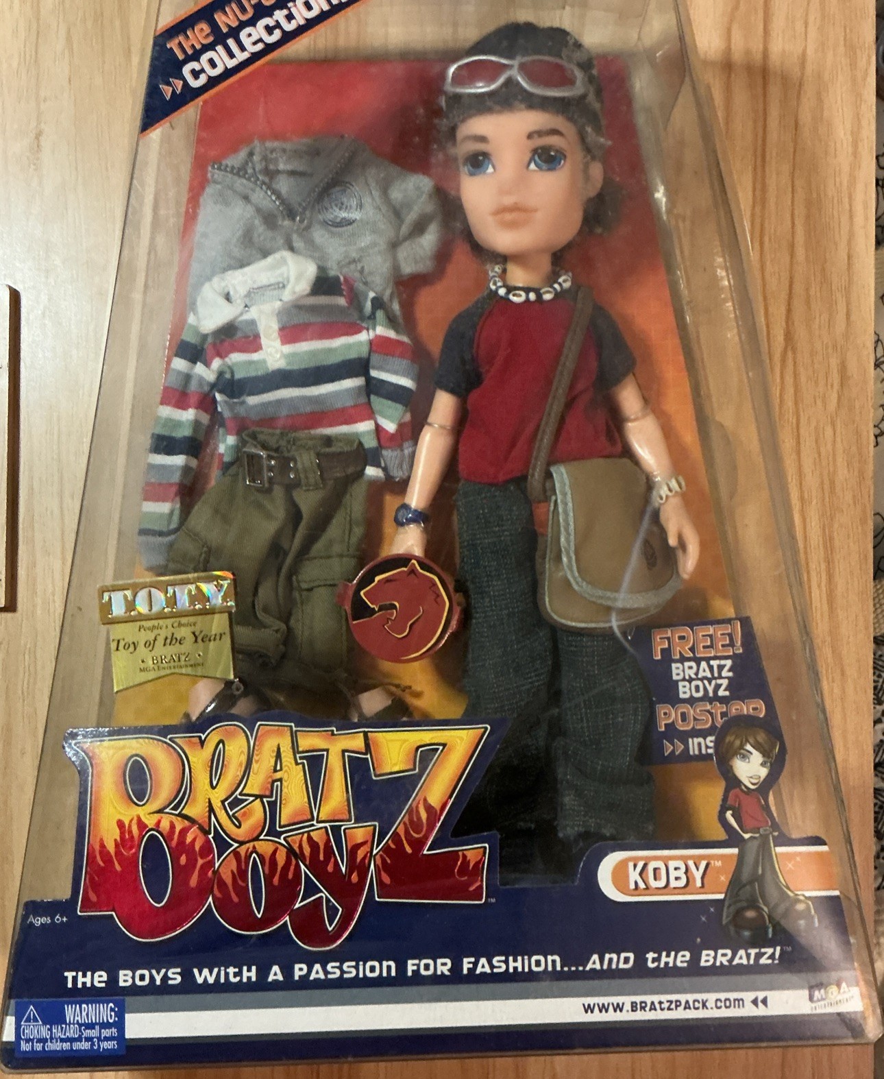 2004 Bratz Boyz Funk Out Collection Koby TOTY AWARD (Toy of the Year)  RARE NRFB