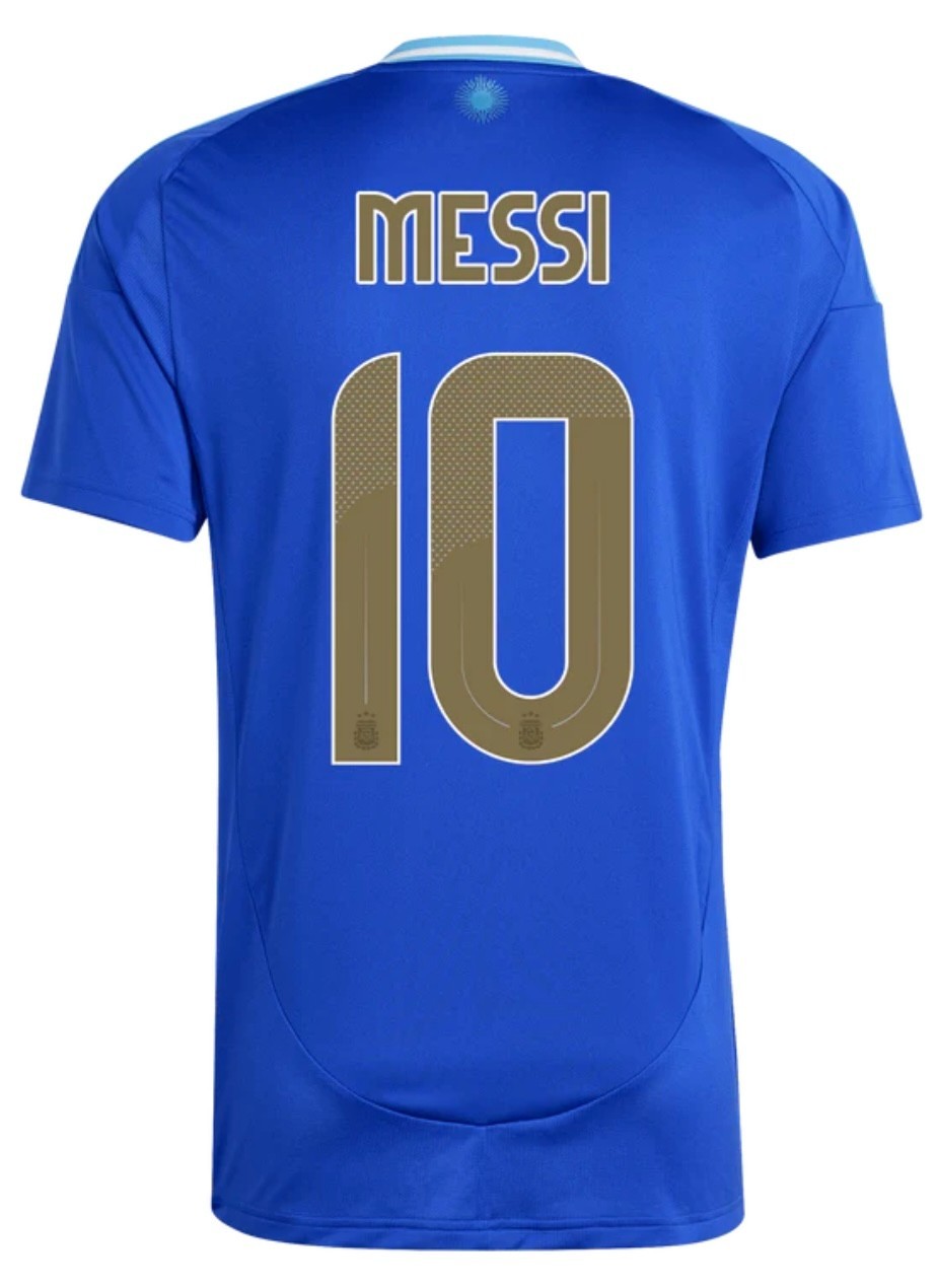 adidas Argentina Lionel Messi #10 Away Blue 2024 Soccer Jersey