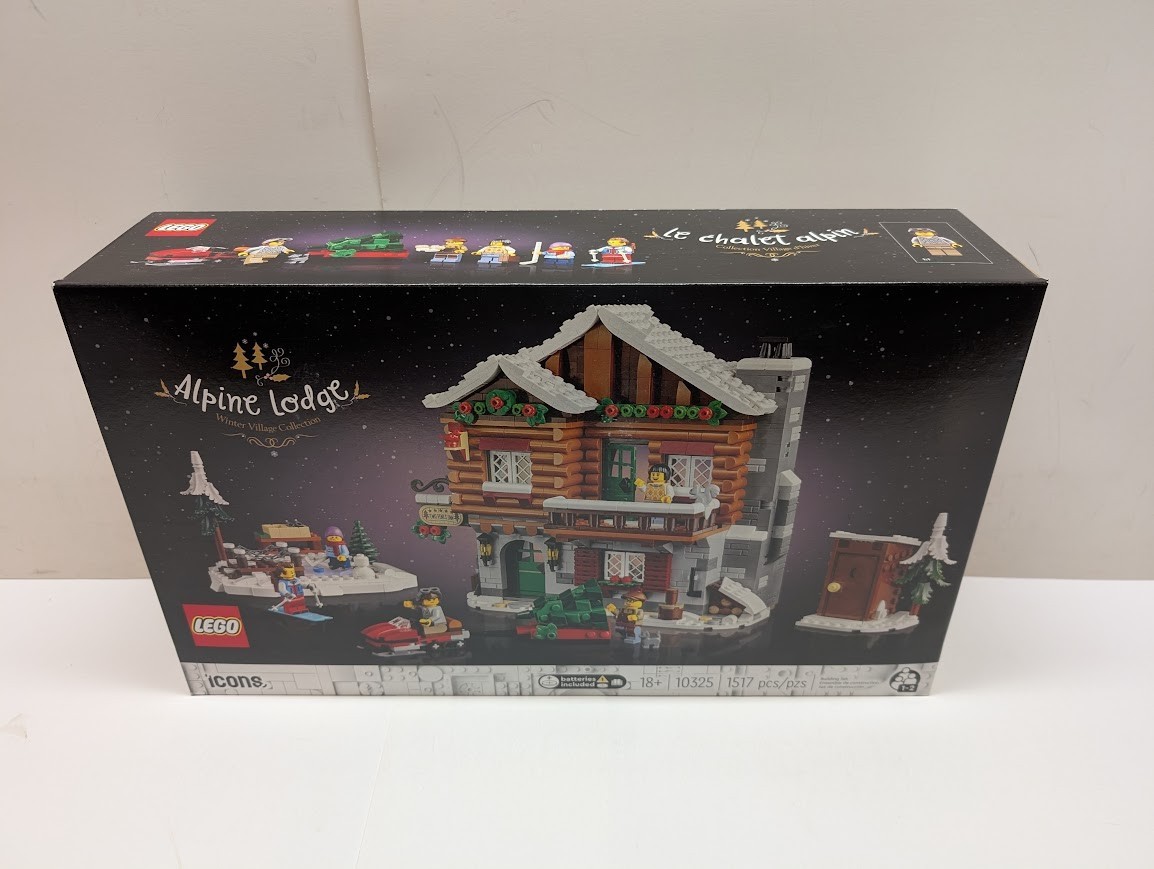 LEGO 10325 Icons: Alpine Lodge Holiday Christmas City New & Sealed w/ Shelf Wear LEGO 10325 Icons: Alpine Lodge Holiday Christmas City New & Sealed w/ Shelf Wear