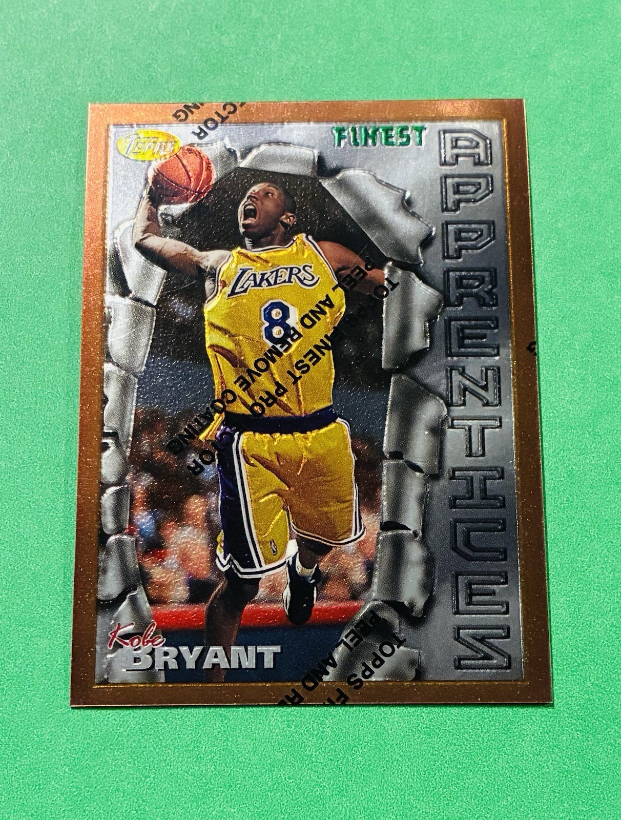 1-Owner HIGH END 1996-97 Topps Finest Kobe 74 Bryant Rookie Card Rc WITH COATING