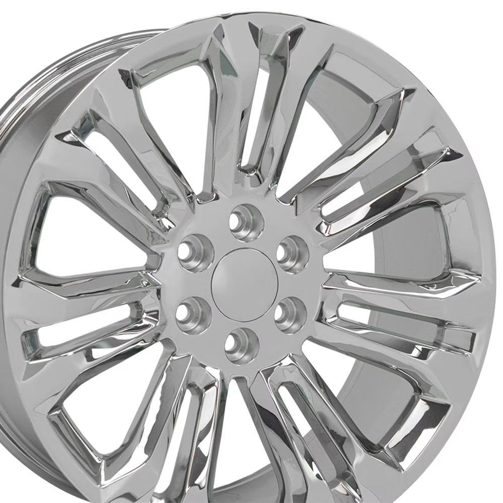 22x9 Chrome CK159 5666 Wheels SET Fits Escalade Sierra Yukon