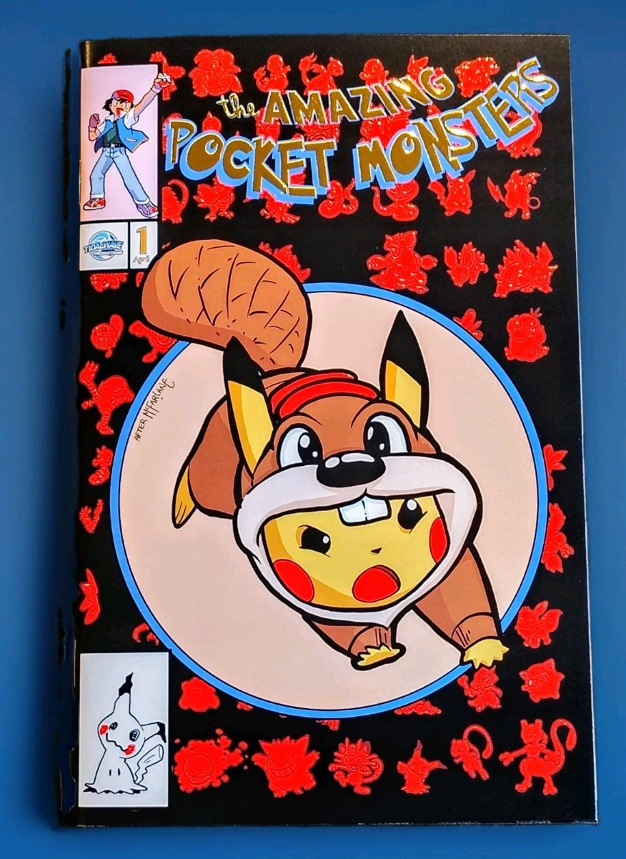 Rare Amazing Pocket Monsters Pikachu Buc-ees Costume Matthew Waite COA #29/50 Rare Amazing Pocket Monsters Pikachu Buc-ees Costume Matthew Waite COA #29/50