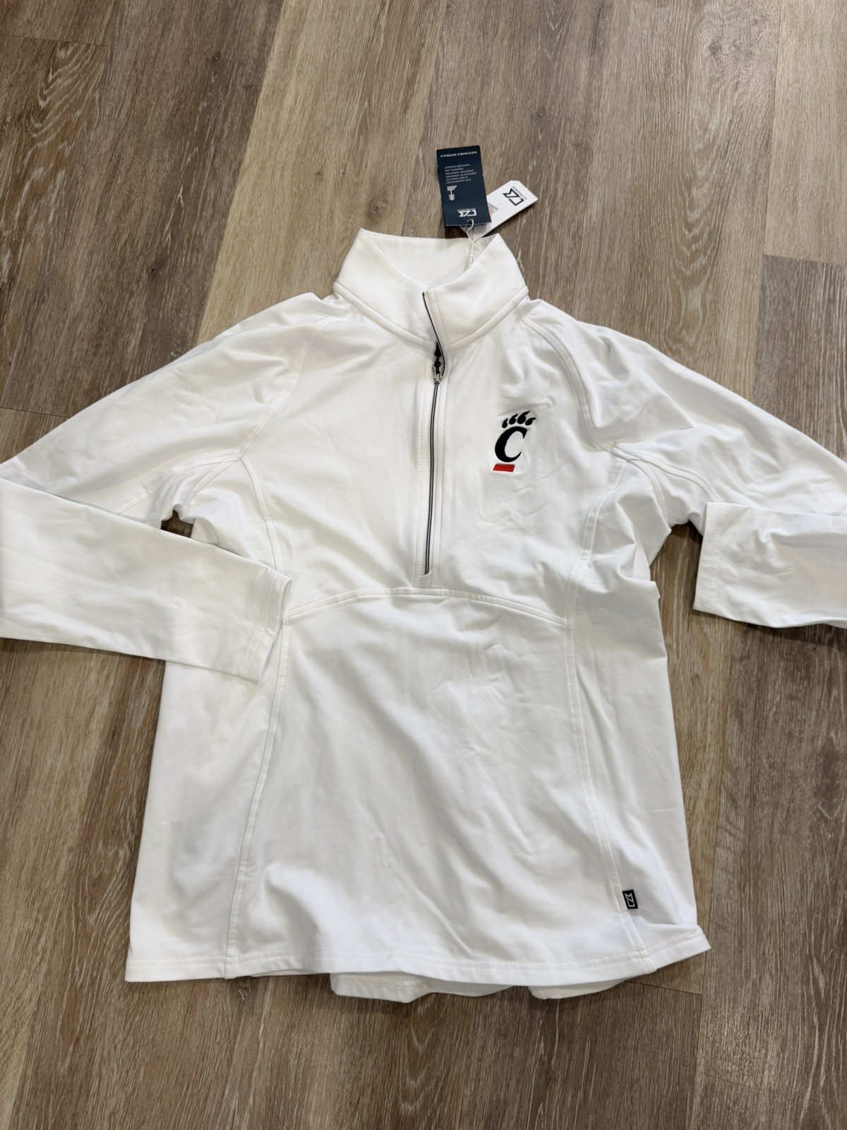 Cutter & Buck Adapt Eco Knit Half Zip PulloverWomen’s Cincinnati Bearcats Med Cutter & Buck Adapt Eco Knit Half Zip PulloverWomen’s Cincinnati Bearcats Med
