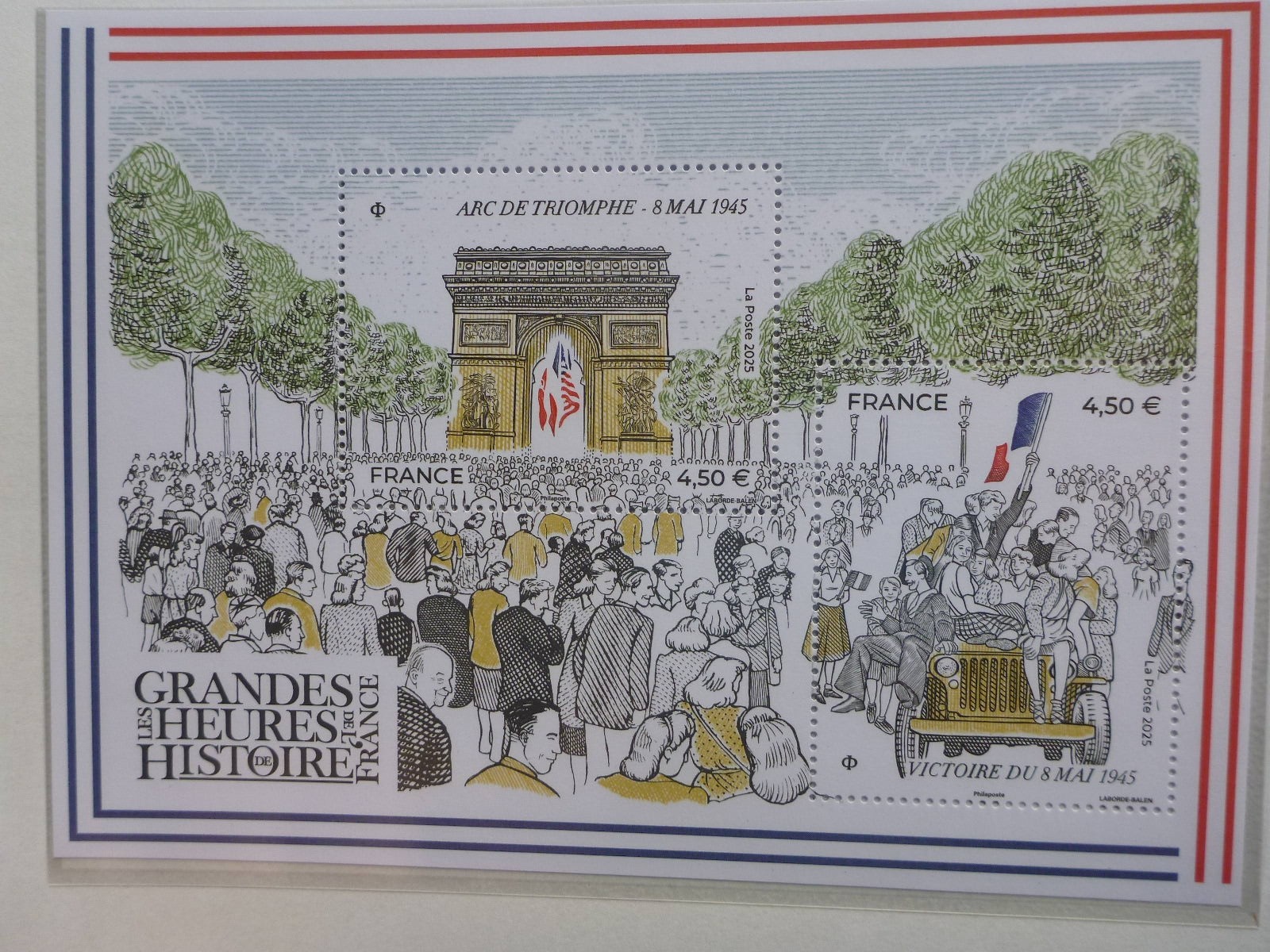FRANCE 2025 The Great Hours of French History Mini Sheet Mint Stamp FRANCE 2025 The Great Hours of French History Mini Sheet Mint Stamp