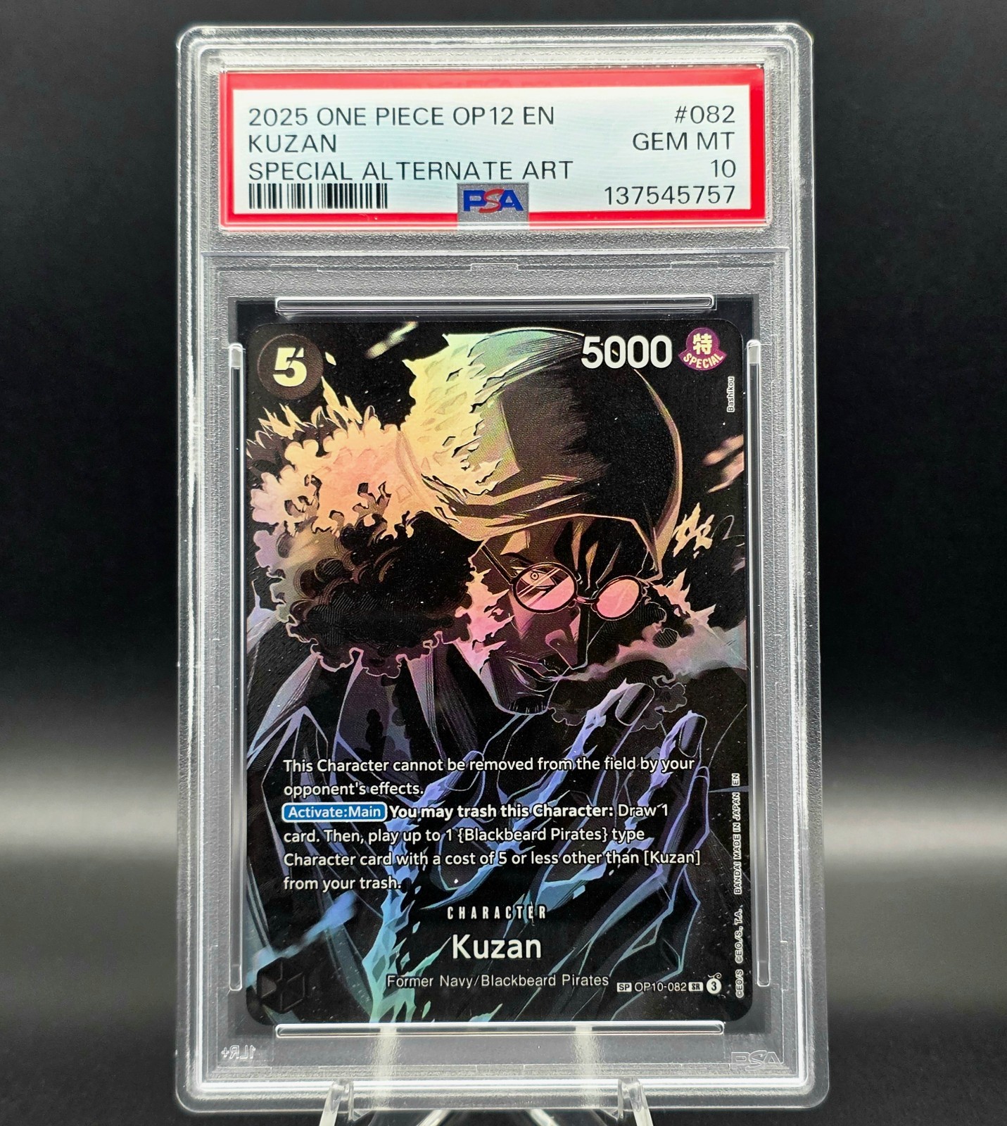 Kuzan - SP - Legacy of the Master (OP12) EN - PSA 10 - ONE PIECE