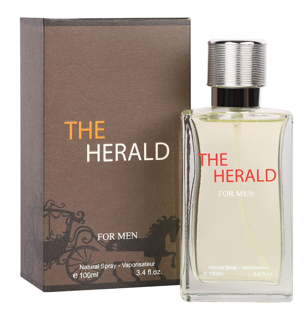 THE HERALD Men Cologne 3.4 Oz Eau De Parfum Spray Woody Fragrance Spicy Citrus