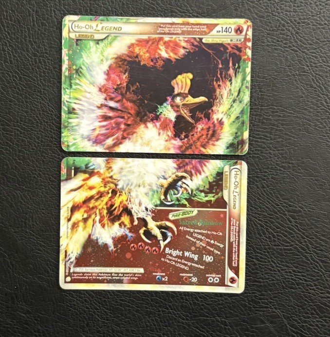 Pokemon Ho-Oh Legend Set 111/123 Heart Gold & Soul Silver - TOP AND BOTTOM Pokemon Ho-Oh Legend Set 111/123 Heart Gold & Soul Silver - TOP AND BOTTOM