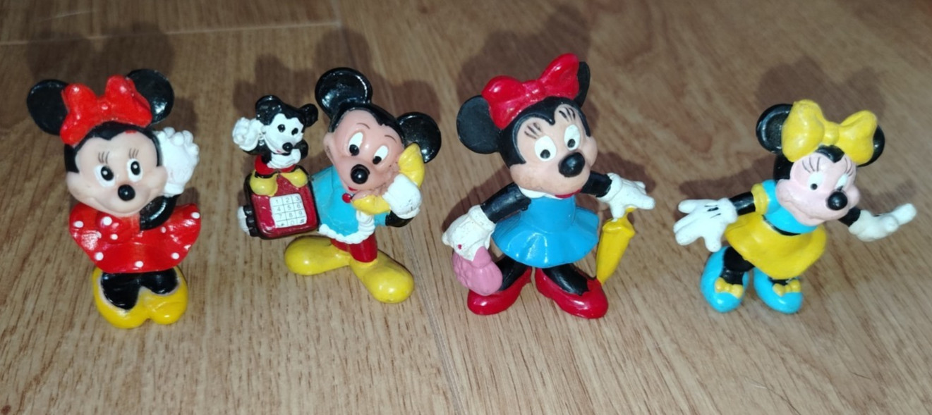 Bullyland Applause Vintage Mickey Minnie Mouse Hand Painted Figures Bullyland Applause Vintage Mickey Minnie Mouse Hand Painted Figures