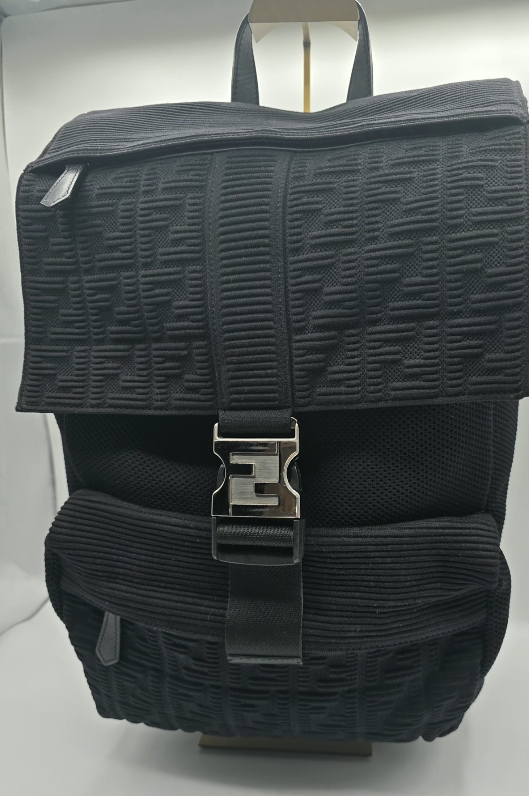FENDI Fendiness Zucca Jacard Mesh Medium Backpack Rucksack 💯 Authentic FENDI Fendiness Zucca Jacard Mesh Medium Backpack Rucksack 💯 Authentic