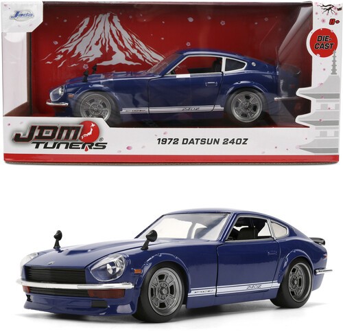 JDM Tuners - 1:24 1972 Datsun 24OZ Die-Cast Car (Dark Blue) [New Toy] Toy Car