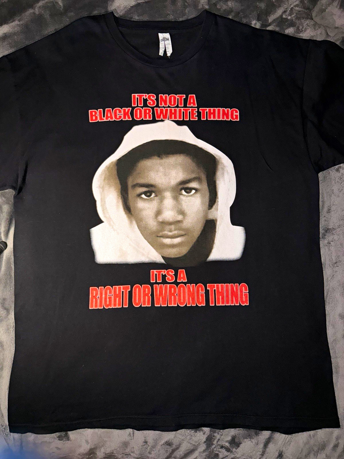Trayvon Martin 2012 Protest Era Obama Memorial T Shirt Alstyle XL 24x32