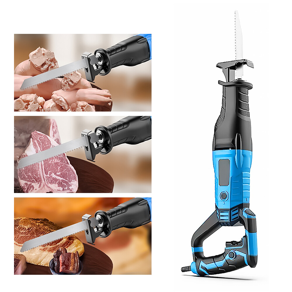 Commercial Electric Bone Saw Handheld Butcher Bone Saw 180° Rotating Body Cutter