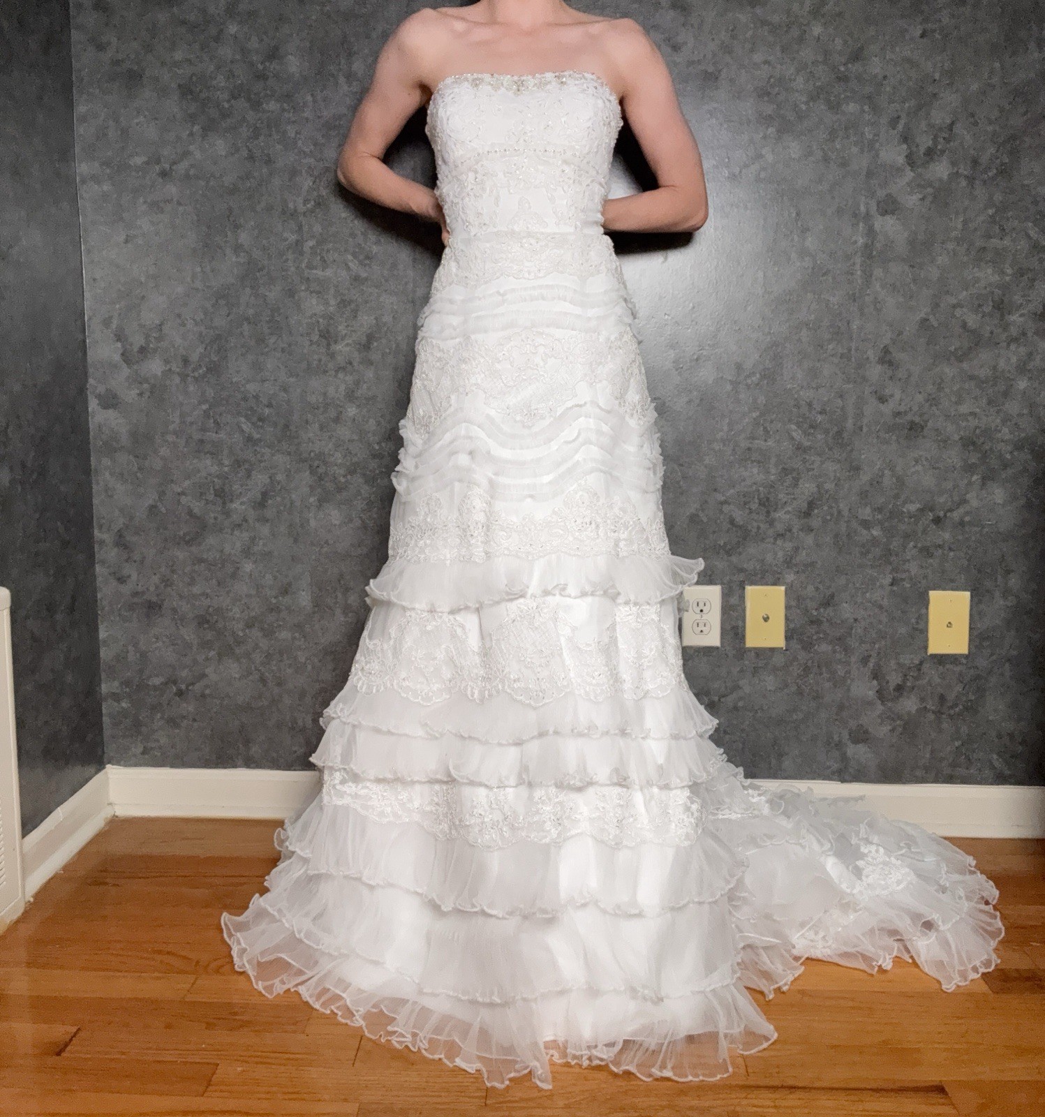 Vintage Oleg Cassini Wedding Gown — Preserved, Perfect Condition - Size 8