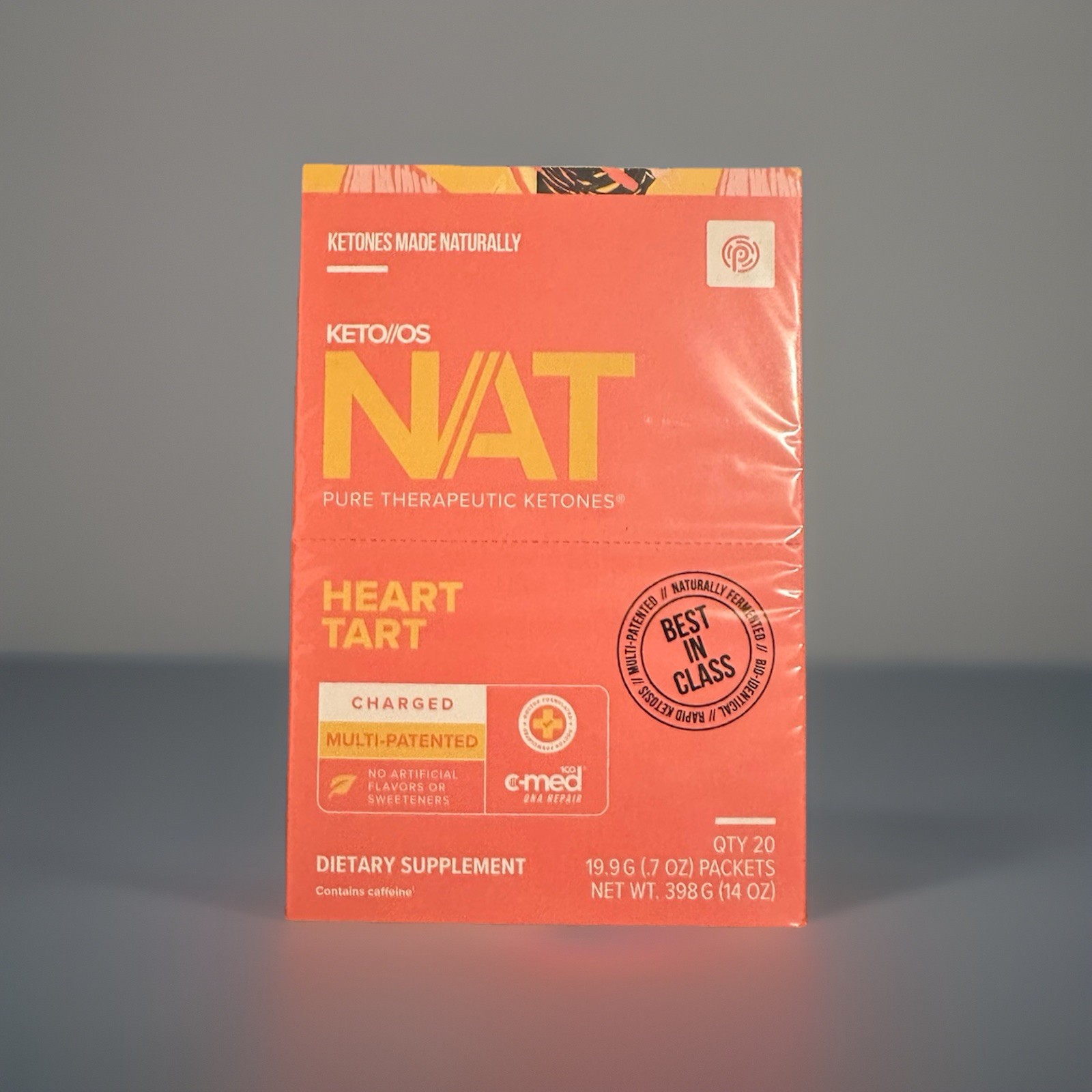 Pruvit NAT KETO OS Heart Tart 20 Packets In BOX. EXP: 2027