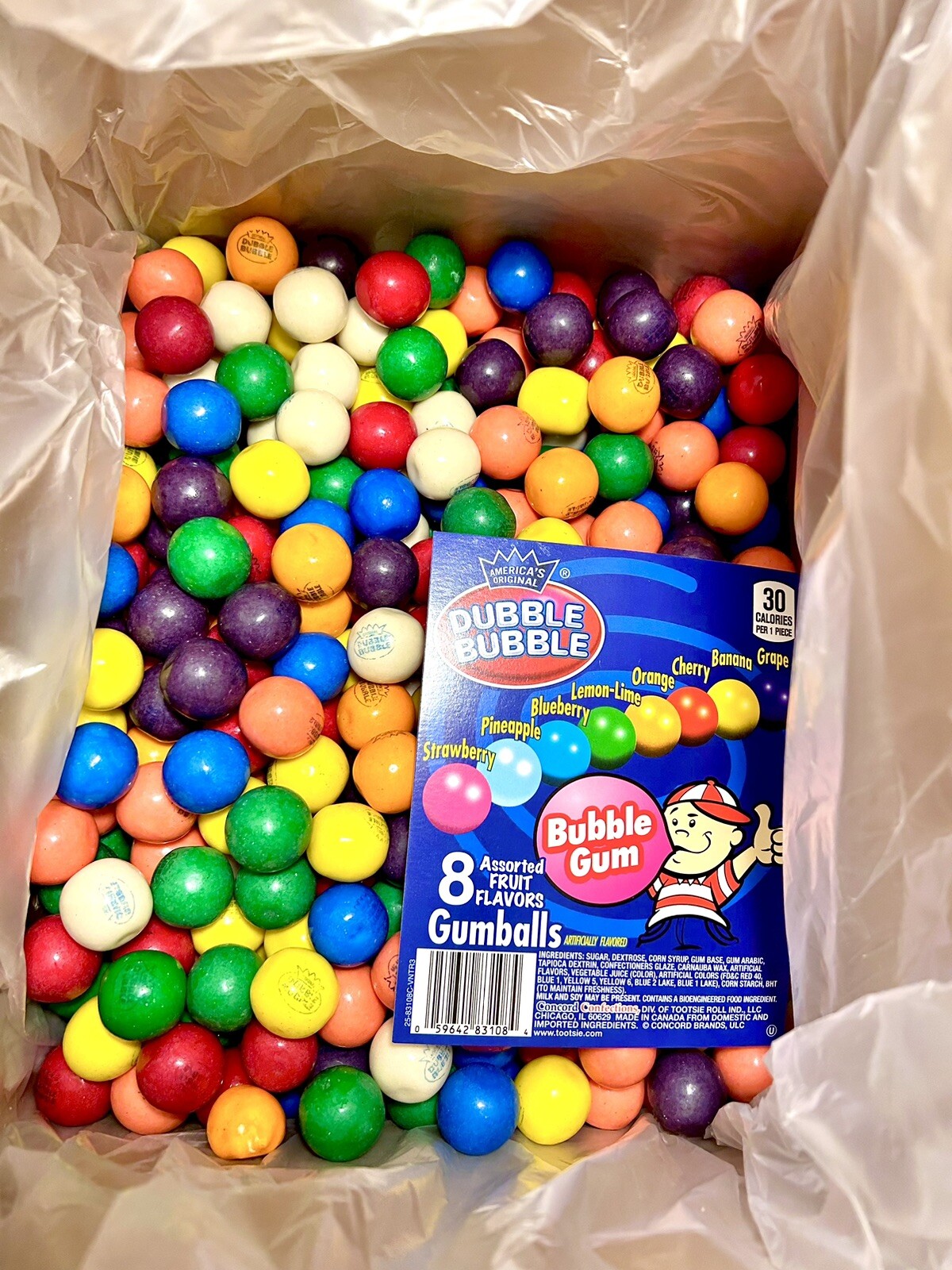 Dubble Bubble Gumballs One Inch Bulk Candy 1LB 3LB 4LB 5LB Assorted Gum Flavors Dubble Bubble Gumballs One Inch Bulk Candy 1LB 3LB 4LB 5LB Assorted Gum Flavors