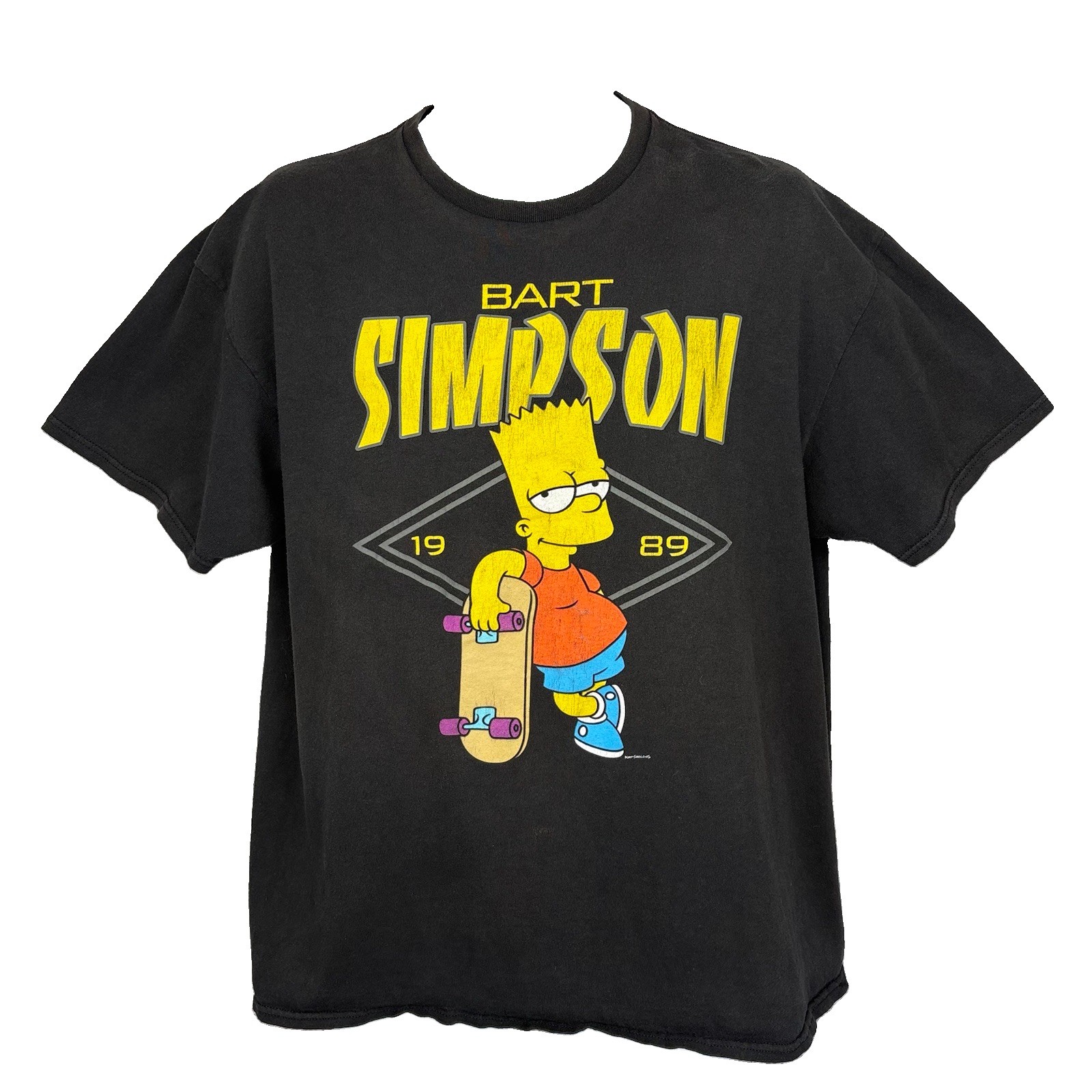 Bart Simpson VINTAGE 1989 T-Shirt Men’s (XL) Black / 20th Century 100% Cotton