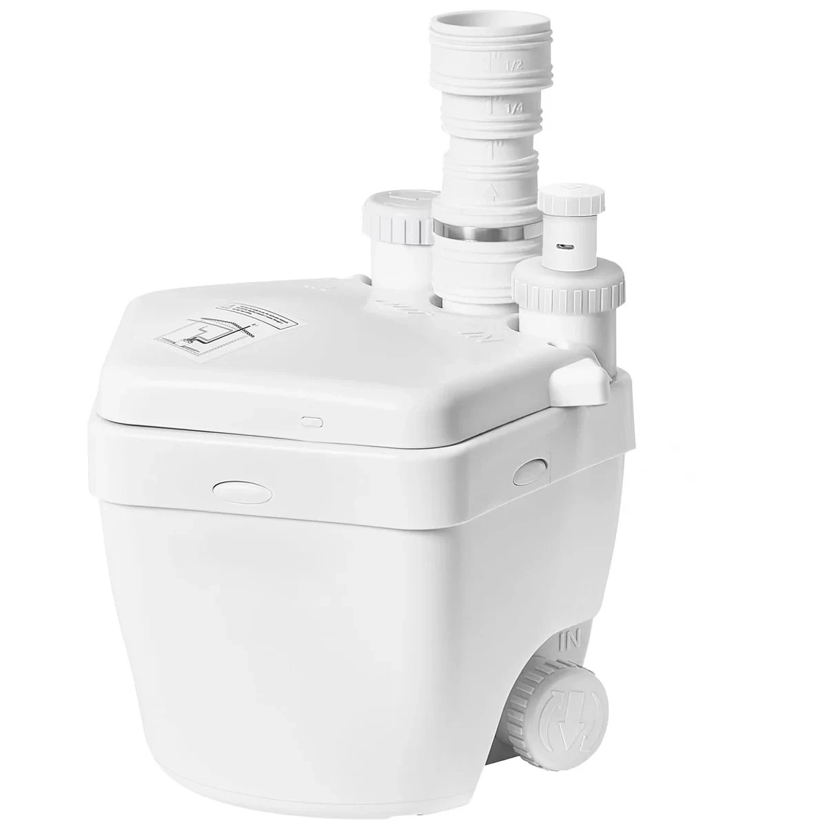 MixBubole 1HP Utility Sink Pump 2200GPH Upflush Macerator 36FT Basement System.
