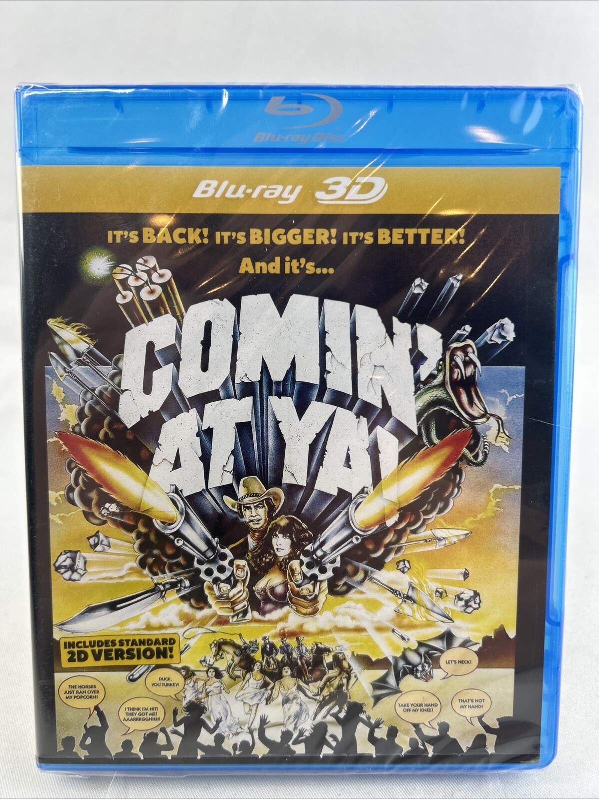 COMIN’ AT YA - 1981 (Blu-ray 3D, 2010) Spaghetti Western NIB NEW SEALED