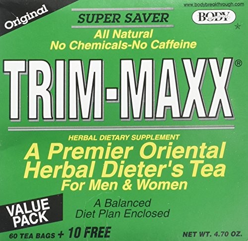 Body Breakthrough Trim Maxx Original Herbal Dieters Tea, 60 Count