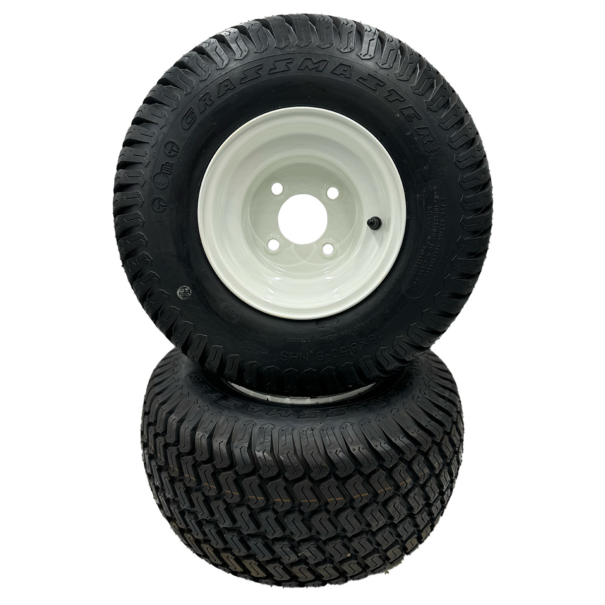Set of 2 - 18x8.50-8 Turf Tread Wheel Assembly Set of 2 - 18x8.50-8 Turf Tread Wheel Assembly
