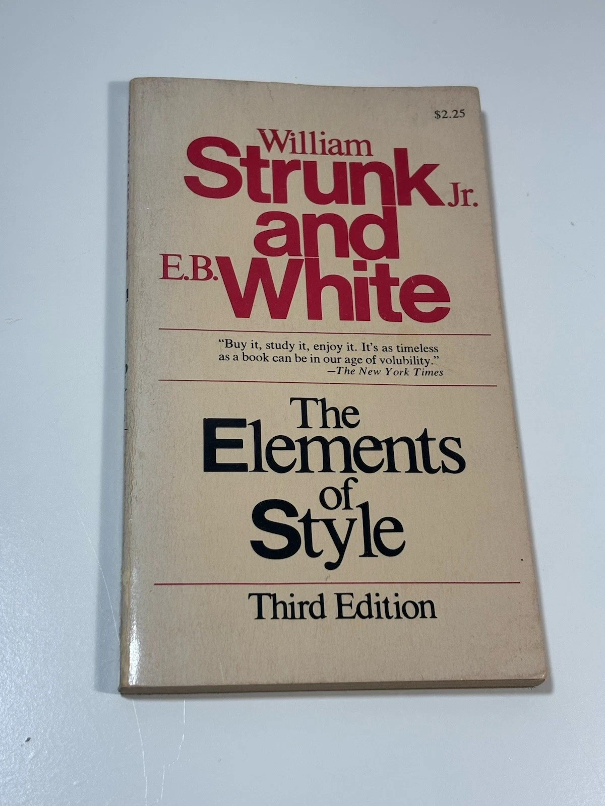 VINTAGE The Elements of Style by William Strunk Jr, E.B. White, 1979, paperback