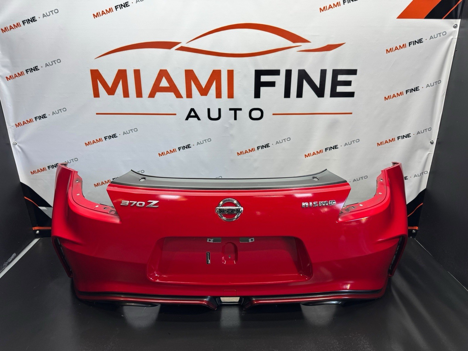 2017 Nissan 370Z Nismo Rear Bumper Cover Assembly OEM (red)