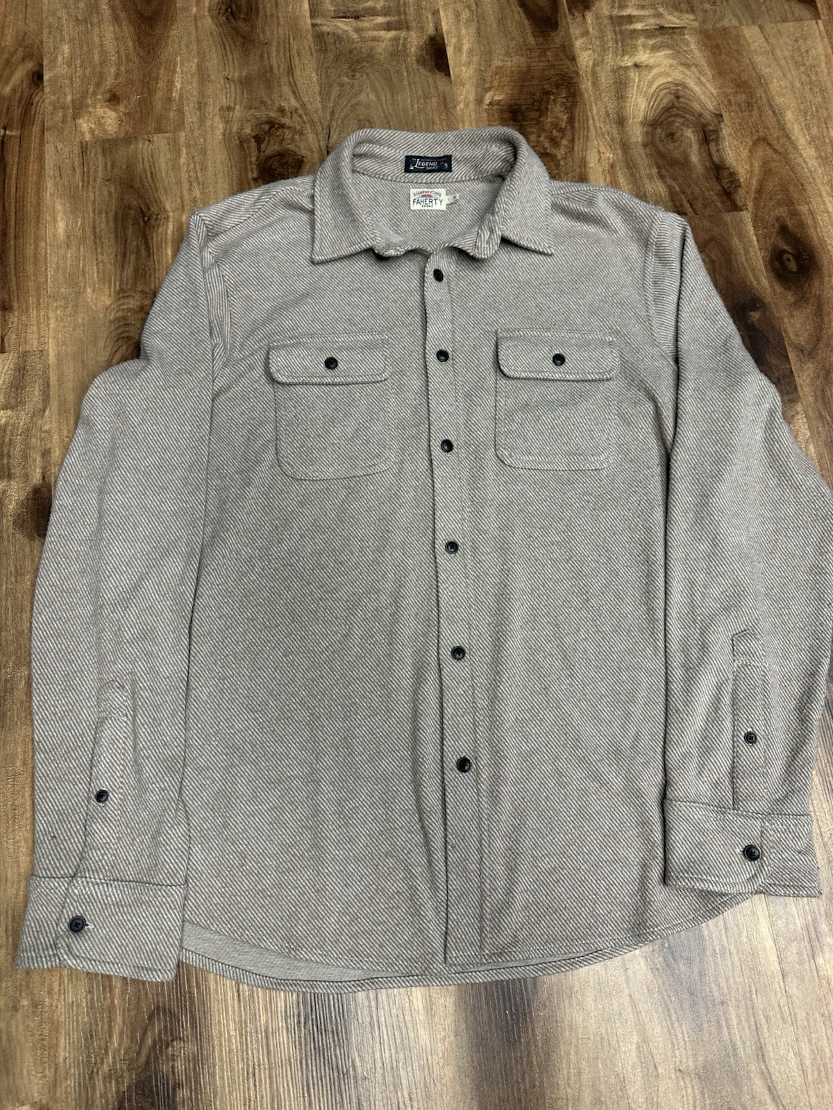 Faherty Legend Sweater Shirt Men’s Large Button Up