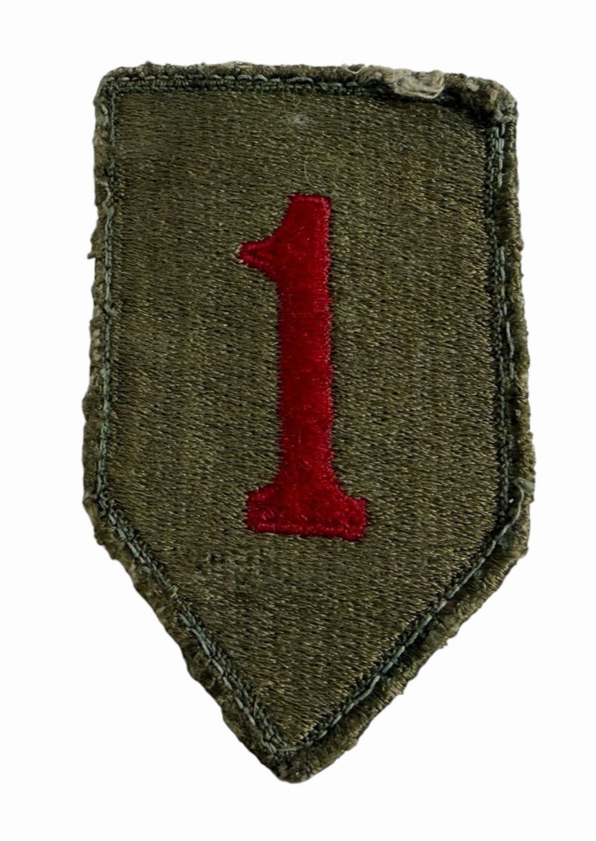 U.S. Army Cut-Edge WW2 WWll 1st INFANTRY DIVISION PATCH \ U.S. Army Cut-Edge WW2 WWll 1st INFANTRY DIVISION PATCH \