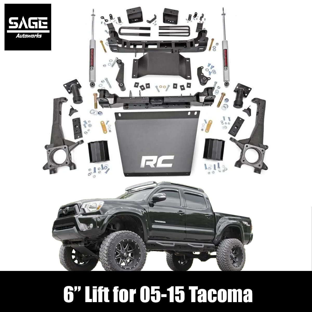 6 Inch Lift for 05-15 Toyota Tacoma 6 Inch Lift for 05-15 Toyota Tacoma