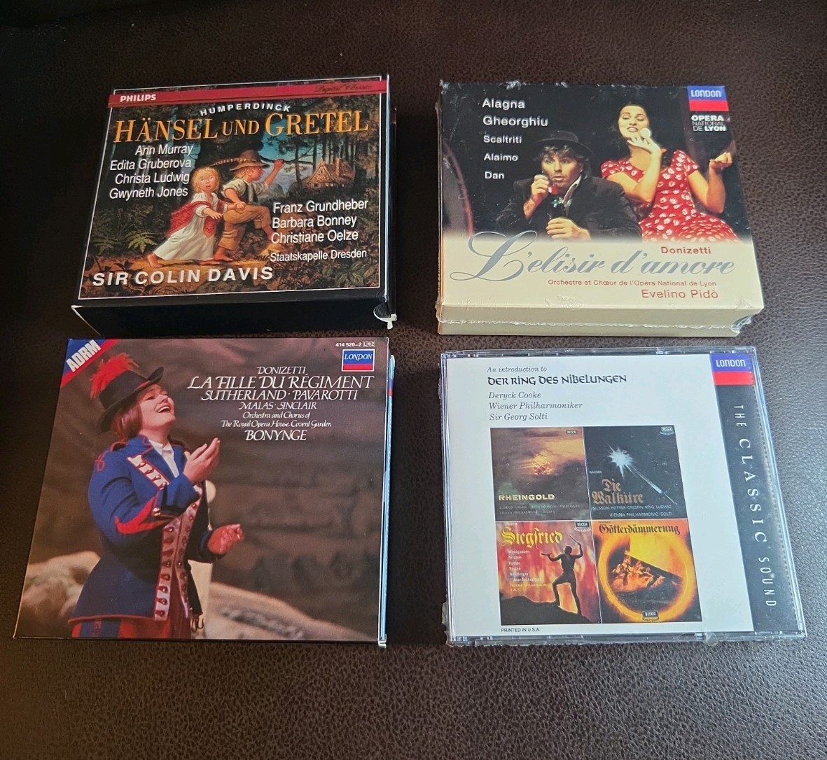 Various Brand New and Like New Donizetti Opera CDs and One Wagner CD 