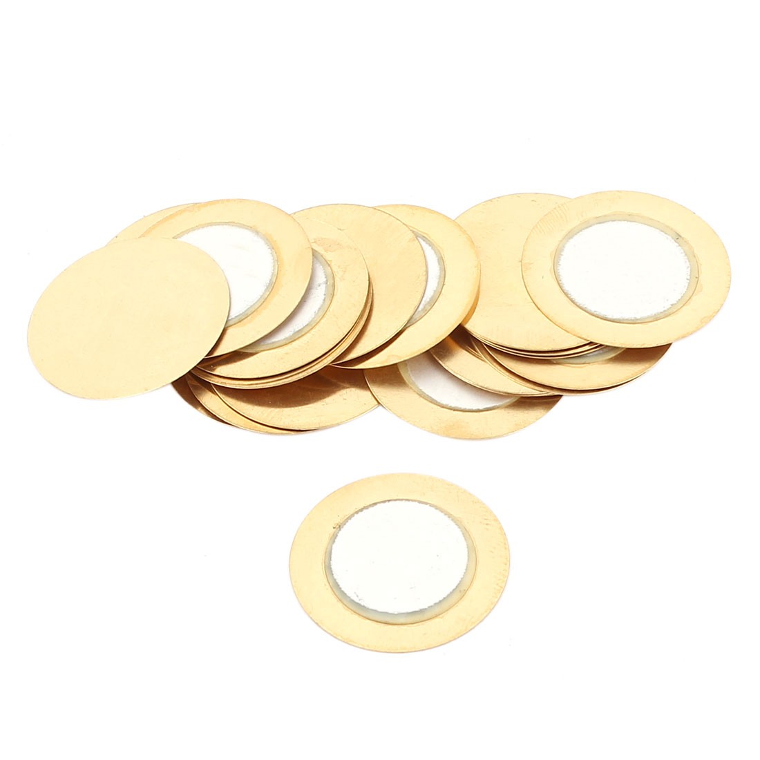 20 Pcs 20mm Diameter Film Gasket Round Piezo Ceramic Disc Piezoelectric Buzzer 20 Pcs 20mm Diameter Film Gasket Round Piezo Ceramic Disc Piezoelectric Buzzer