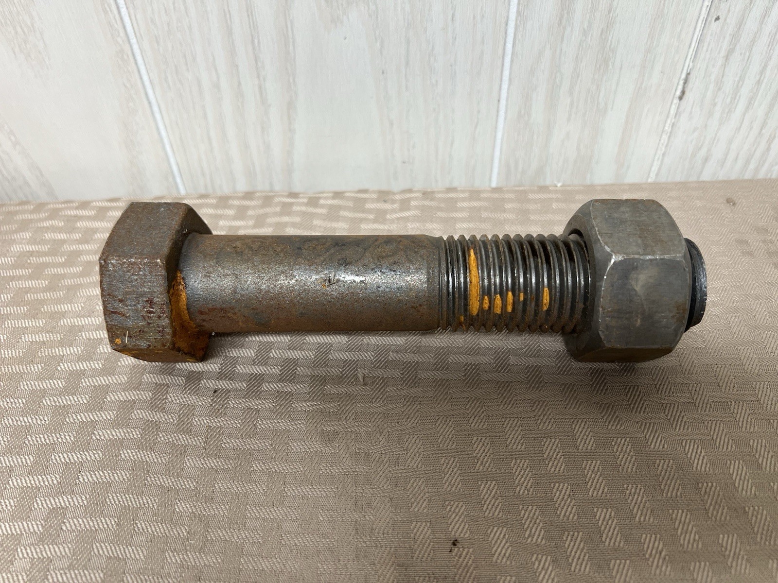 BIG NUT AND BOLT LARGE  8” X 2” Hex 307A PX steam punk? huge Heavy Duty Screw