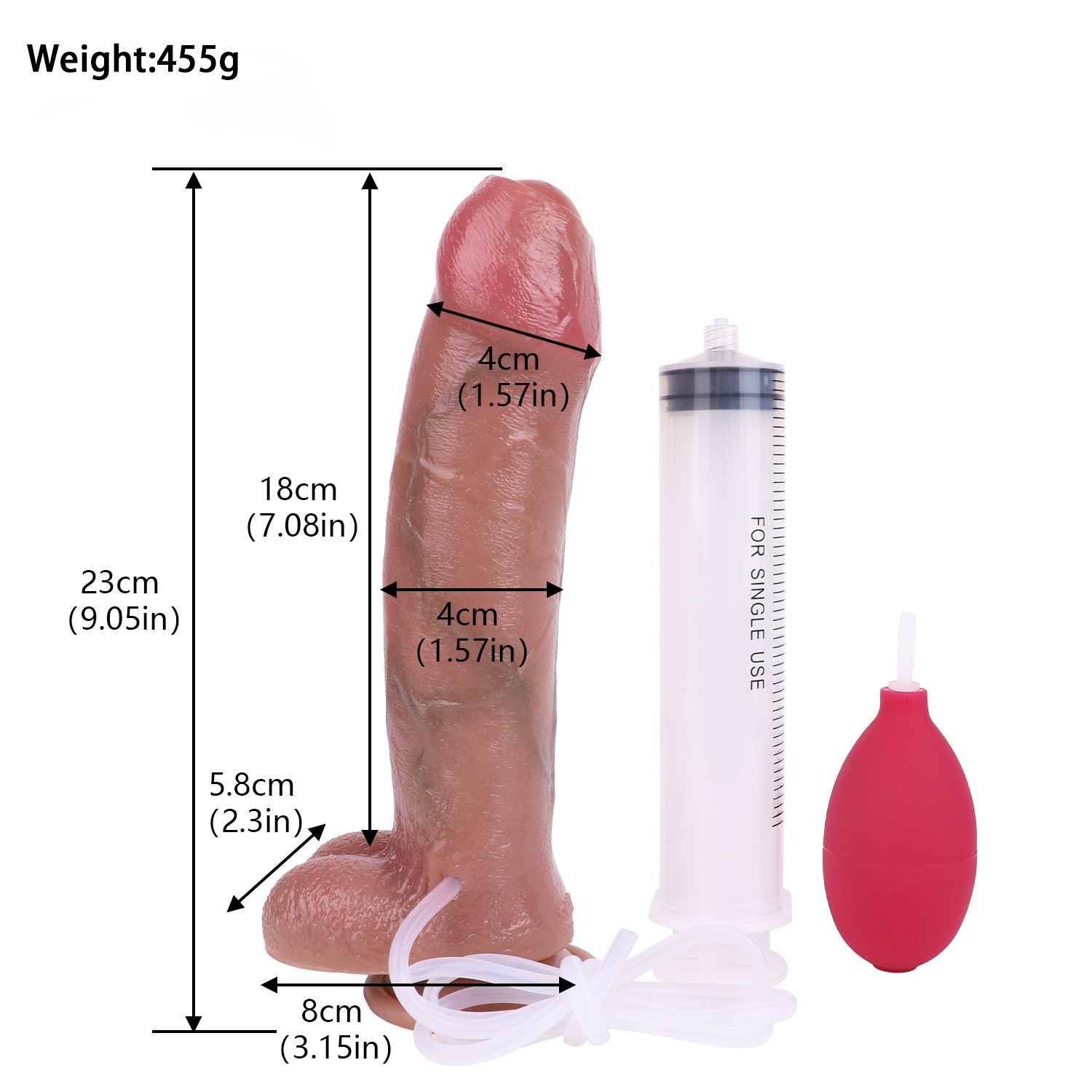Realistic Ejaculating Squirting G-spot Dildo For Women Suction Cup Dong Cock US