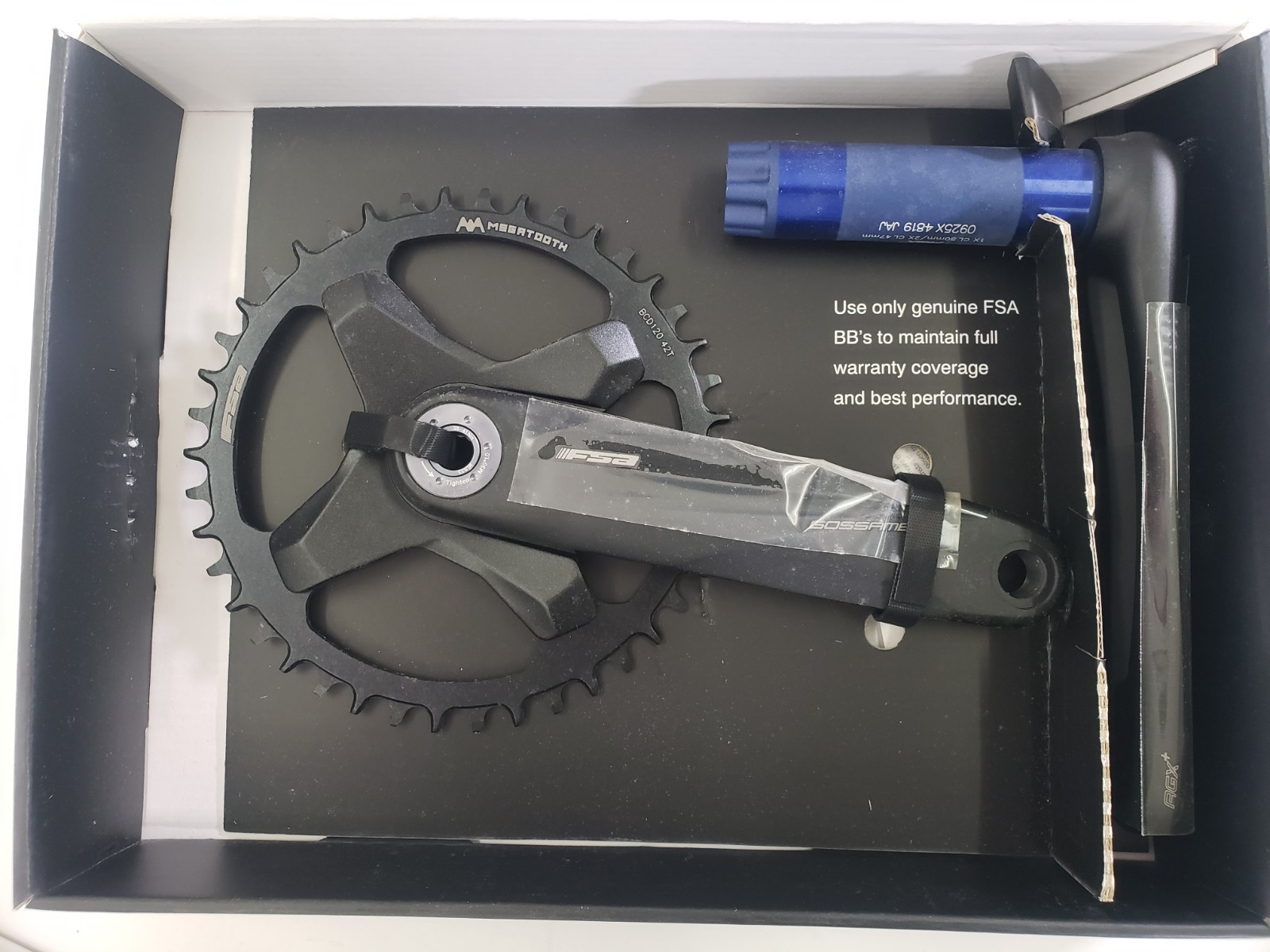 FSA Gossamer Pro AGX+ Crankset 42T 175mm NEW #336-0345065090 