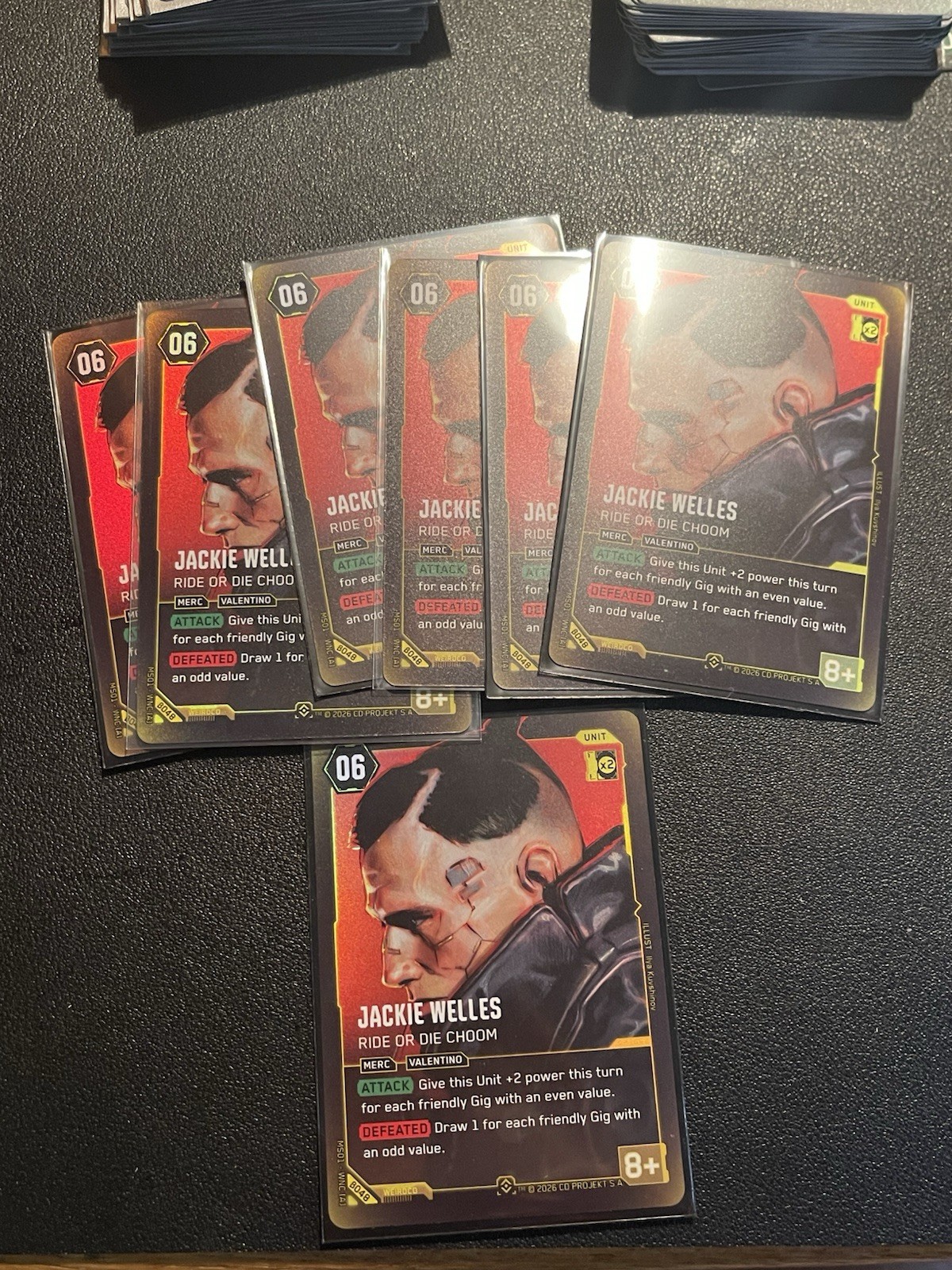 Cyberpunk TCG Beta Jackie Welles Ride Or Die Choom 48 Epic Foil