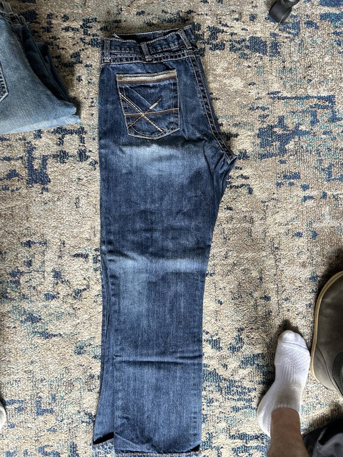 Wrangler 20x Men’s Blue Jeans 38x32 Double Stitched cowboy jeans 