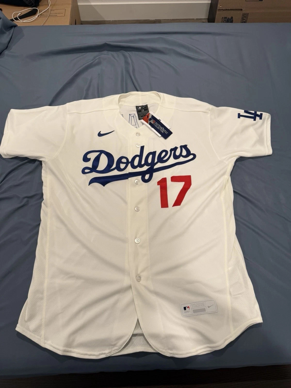 AUTHENTIC SHOHEI OHTANI LOS ANGELES DODGERS WHITE HOME JERSEY