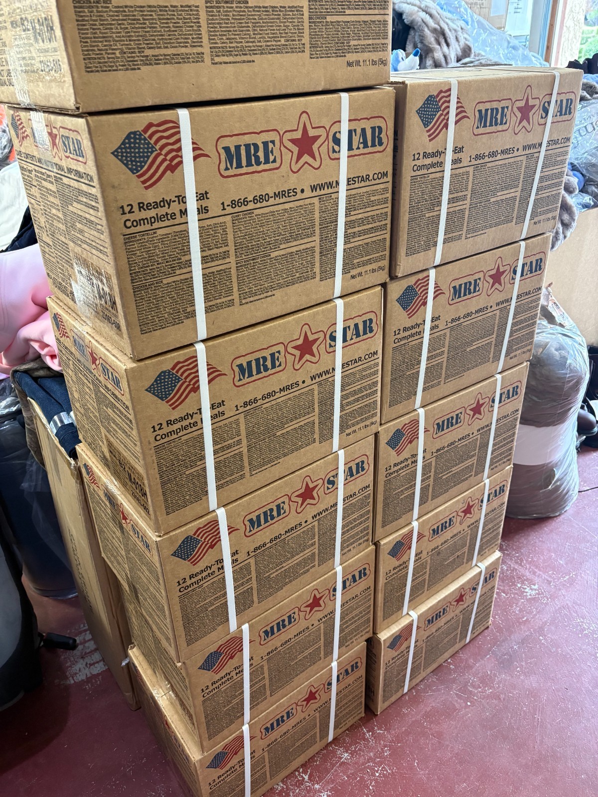 MRE  Meals Ready to Eat  12 meals in a case    