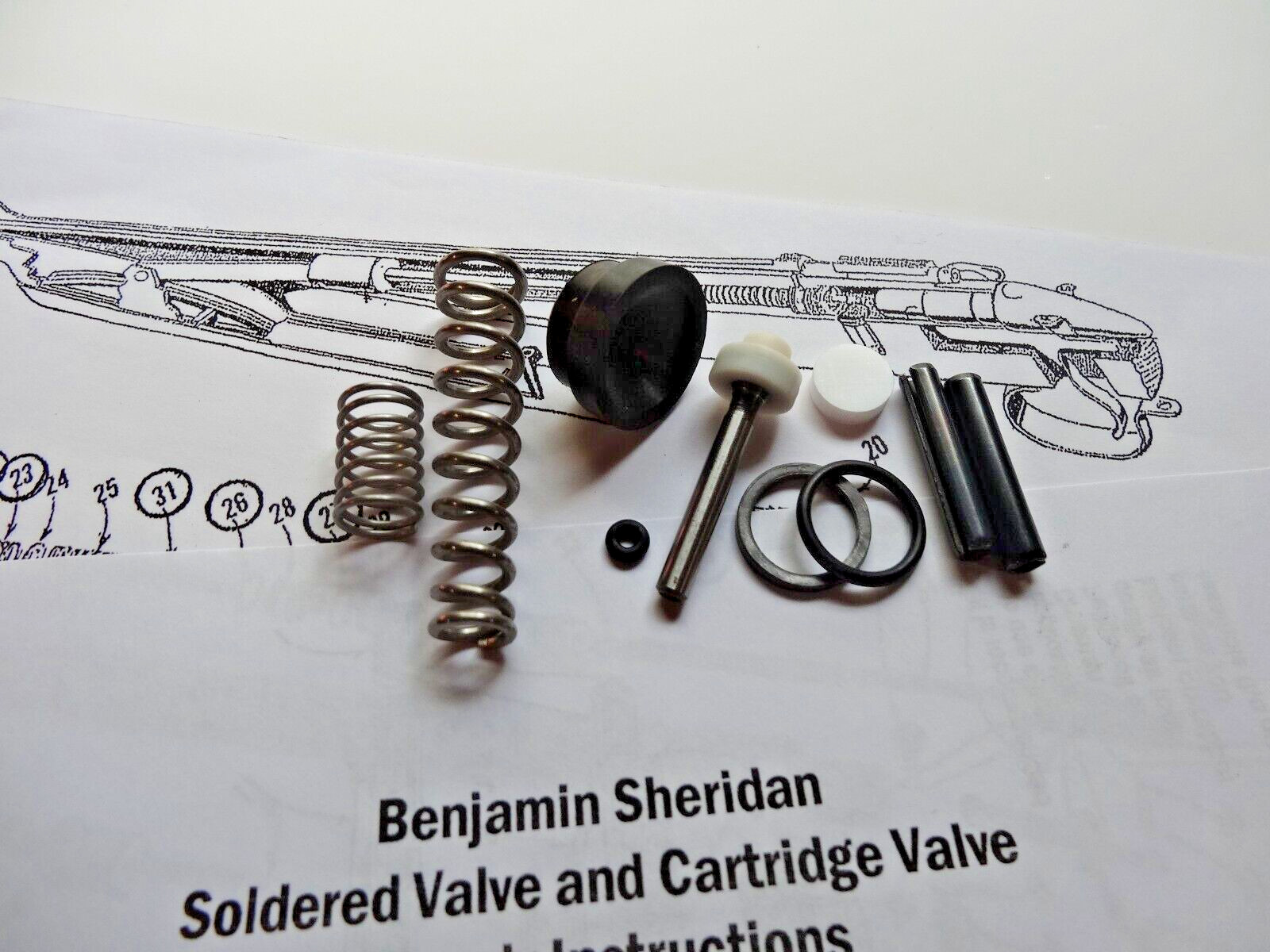 Sheridan Model C .20cal Blue/Silver Streak Complete Seal Kit w-Pins Sheridan Model C .20cal Blue/Silver Streak Complete Seal Kit w-Pins