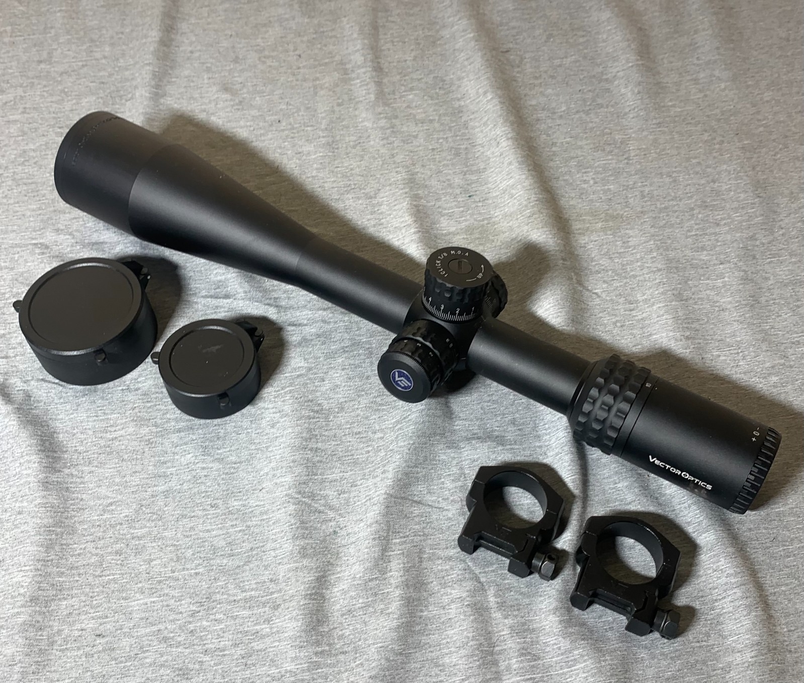 Vector Optics Sentinel X-Pro 10-40x50 SFP Benchrest Riflescope With Rings