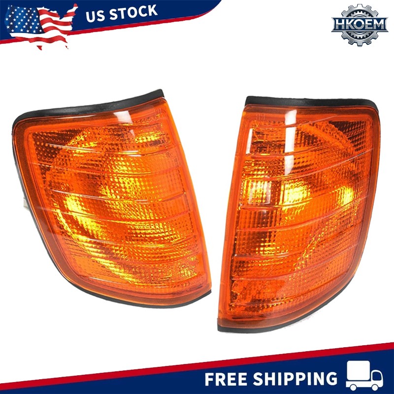 2X Amber Turn Signal Corner Light for Benz E-Class W124 E200 Saloon 500E 300E 2X Amber Turn Signal Corner Light for Benz E-Class W124 E200 Saloon 500E 300E