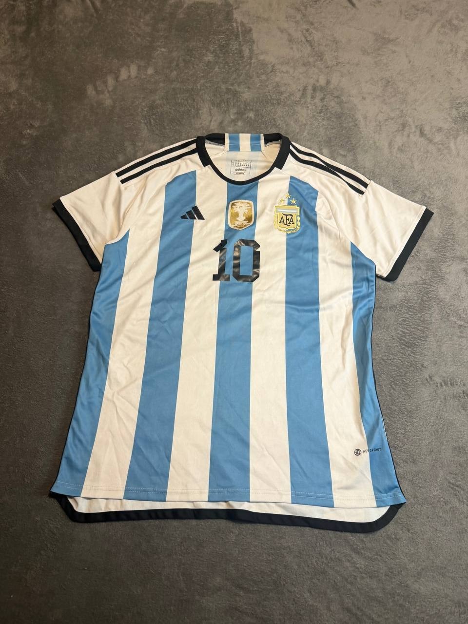 Adidas 2022/23 Messi #10 Argentina Home Soccer Jersey 3 Stars Mens Sz XL