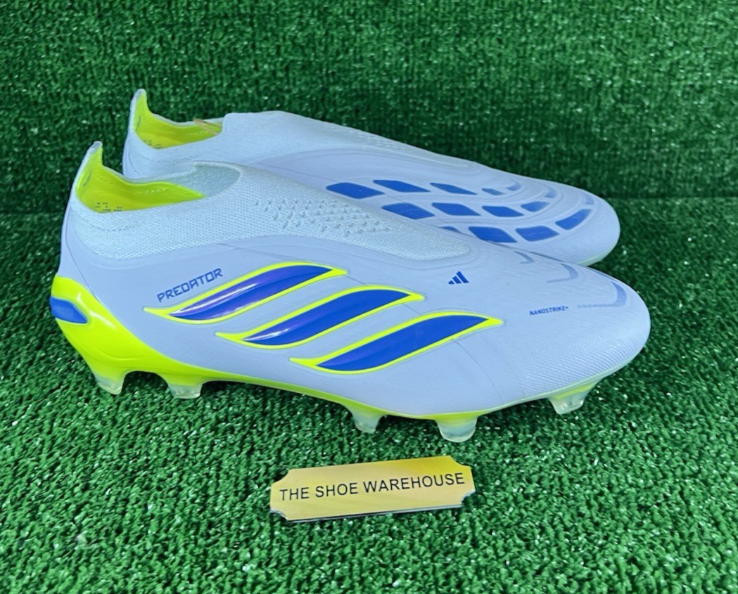 Men Adidas Predator Elite Laceless FG Ice Precision Pack Cleats JS0410 Size 7.5