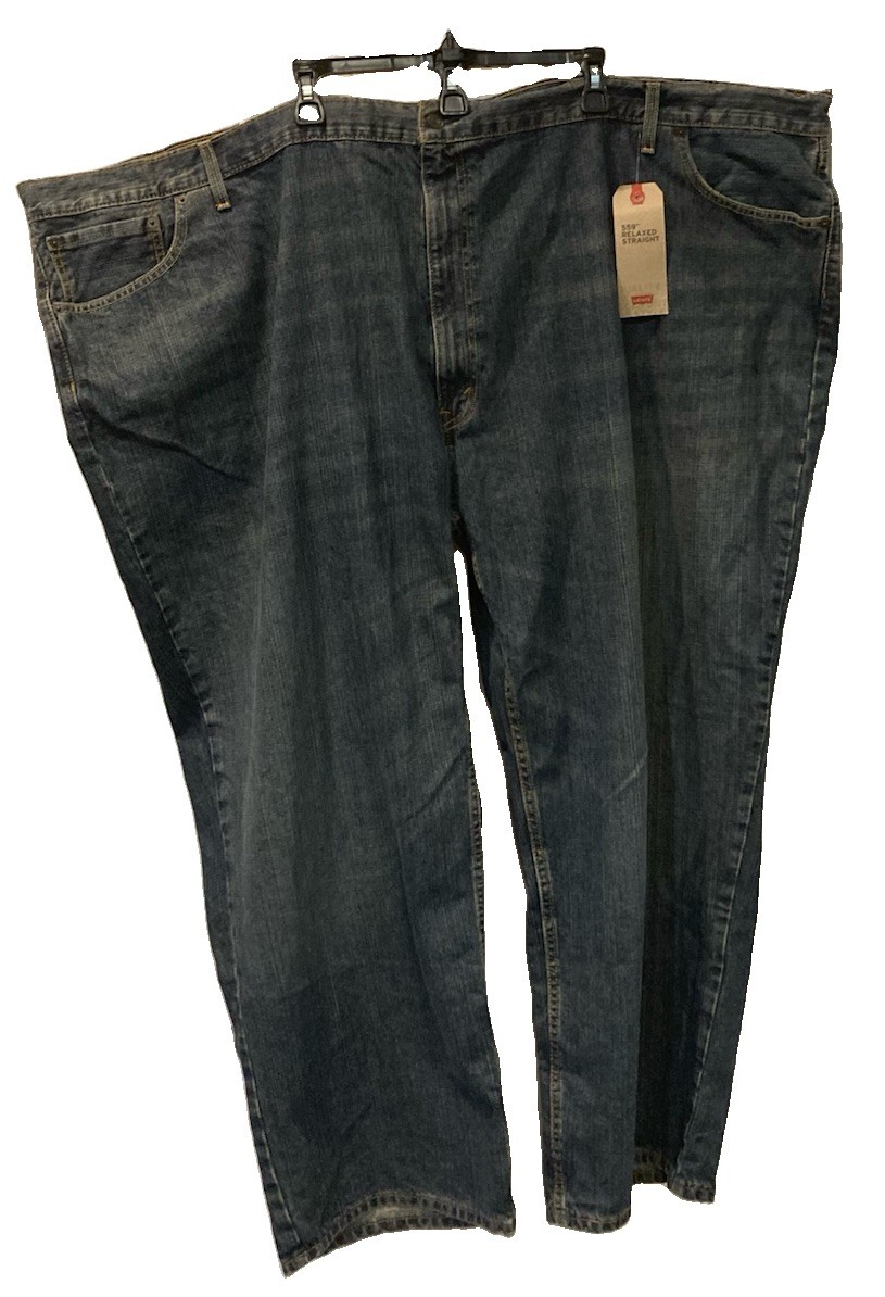 Men\'s Levi\'s 559 Relaxed Straight Jeans Sandy Wash Blue Size 62x32 NWT Men\'s Levi\'s 559 Relaxed Straight Jeans Sandy Wash Blue Size 62x32 NWT