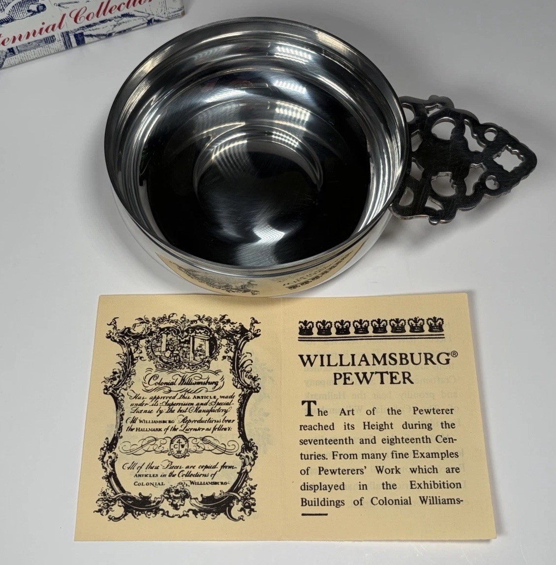 VTG STIEFF Pewter NOS Bicentennial Collection Porringer CW15-16 6.25” VTG STIEFF Pewter NOS Bicentennial Collection Porringer CW15-16 6.25”
