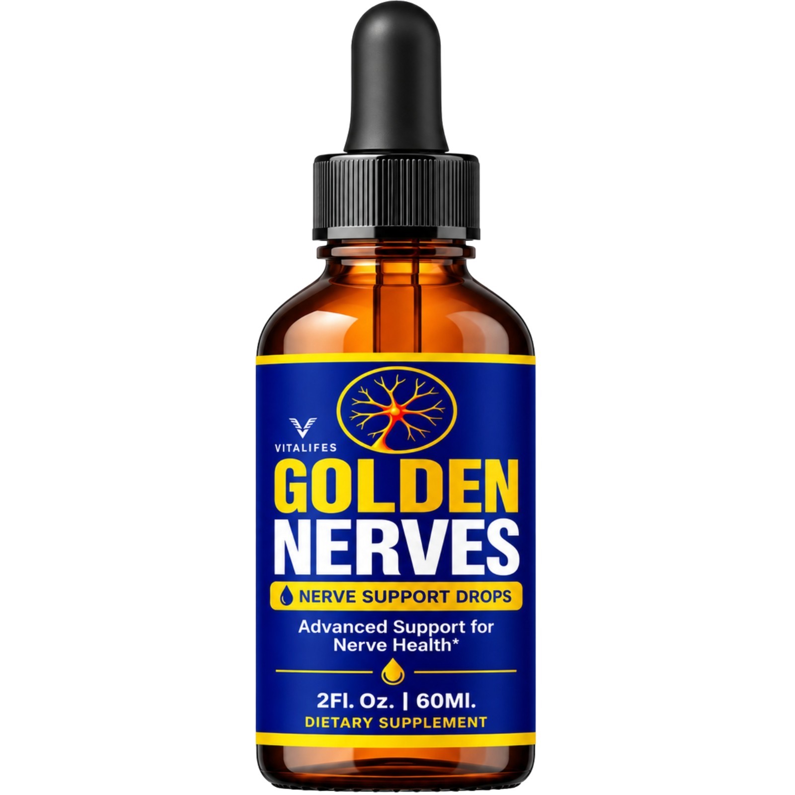 Golden Nerves Drops, Goldennerve Advanced Formula Dietary Supplement select=1-5